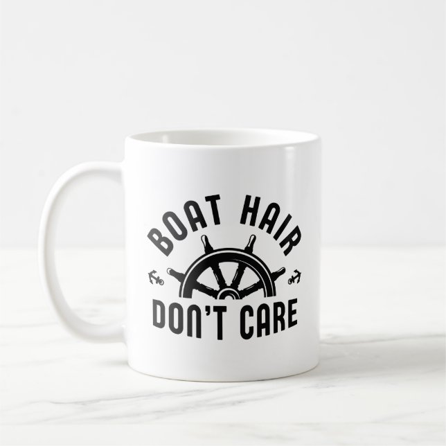 Boat Hair Don't Care Kaffemugg (Vänster)
