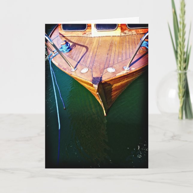 Boat, hälsningskort kort (Framsida)