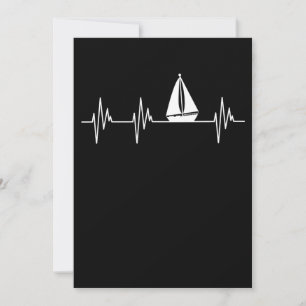 Boat Heartslag Boat Frakt Sailor Cruise Älskare Gr Tack Kort