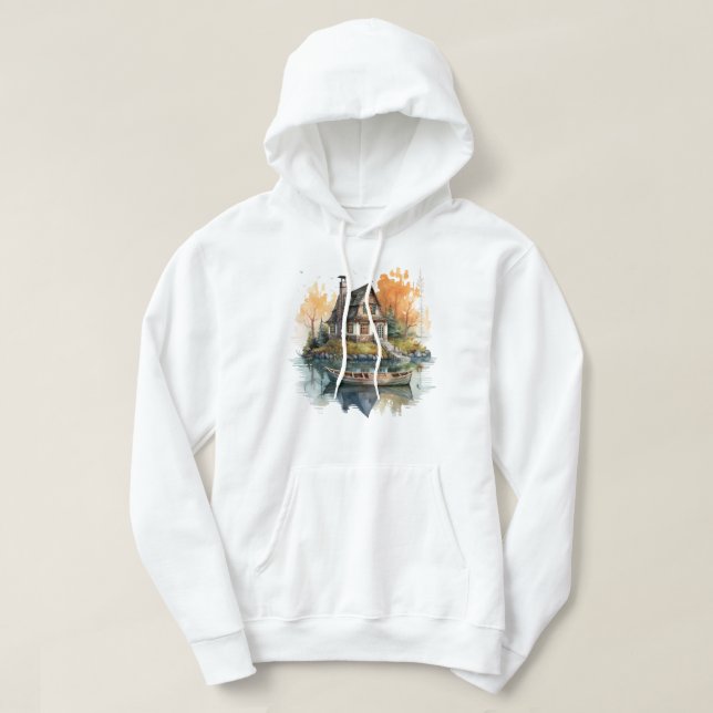 Boat House Hooded Sweatshirt (Design framsida)