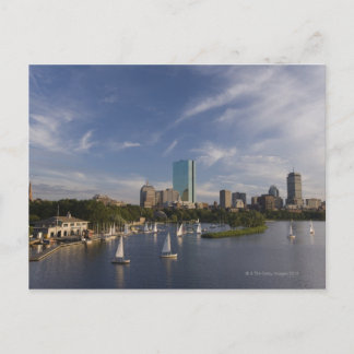 Boat house i Charles River i Esplanade Vykort