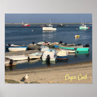 Boat i Chatham Harbor Cape Cod Summer