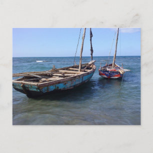Boat i Haiti Vykort