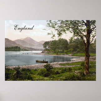 Boat i Sjö District, England (1900) Poster