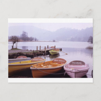 Boat i Sjö District Northern England Vykort