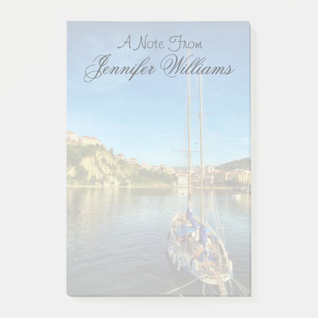 Boat inflygande shore| Agropoli Post-it Block (Framsida)