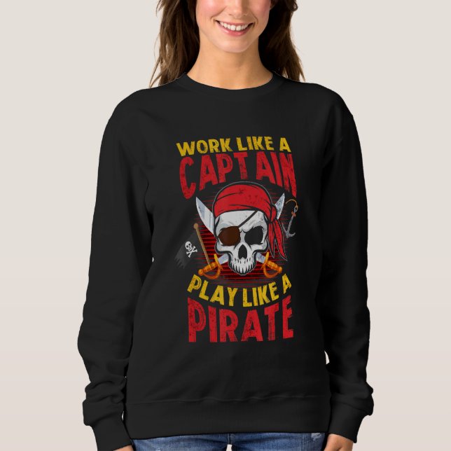 Boat Kapten Pirater Booty Pirat Frakt  Pirat Pira T Shirt (Framsida)