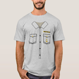 Boat Kapten Uniform Costume Halloween T Shirt