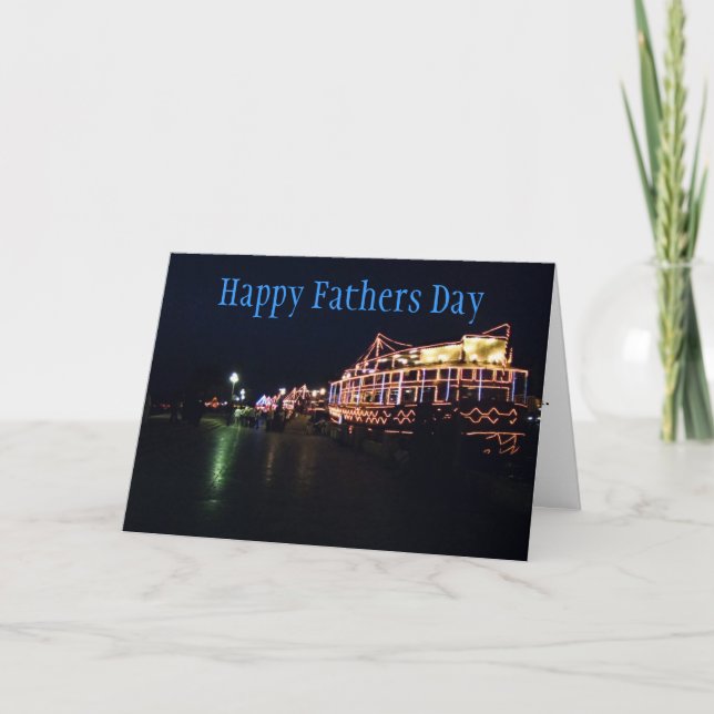 Boat Ljus Greeting Card Helgkort (Framsida)