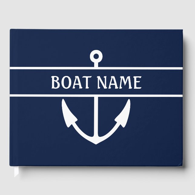 Boat Namn Anchor Gästböcker (Framsida)