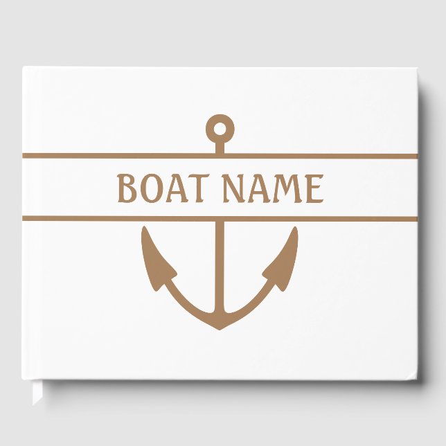 Boat Namn Anchor Gästböcker (Framsida)