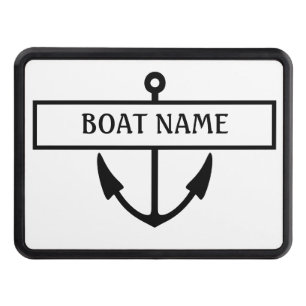 Boat Namn Anchor Hitch Cover Dragkroksskydd