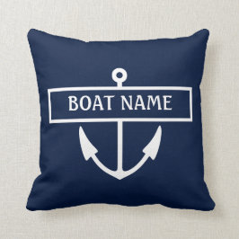 Boat Namn Anchor Kudde