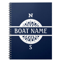 Boat Namn Compass-befälhavarens logg Anteckningsbok