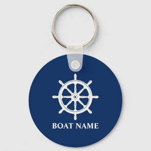 Boat Namn med fraktaser hjulhjälm Nyckelring