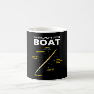 Boat Oarsman Rowers verkliga delar Kaffemugg