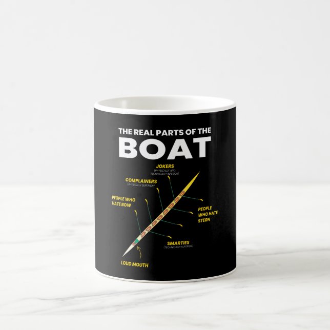 Boat Oarsman Rowers verkliga delar Kaffemugg (Center)