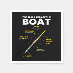 Boat Oarsman Rowers verkliga delar Pappersservett