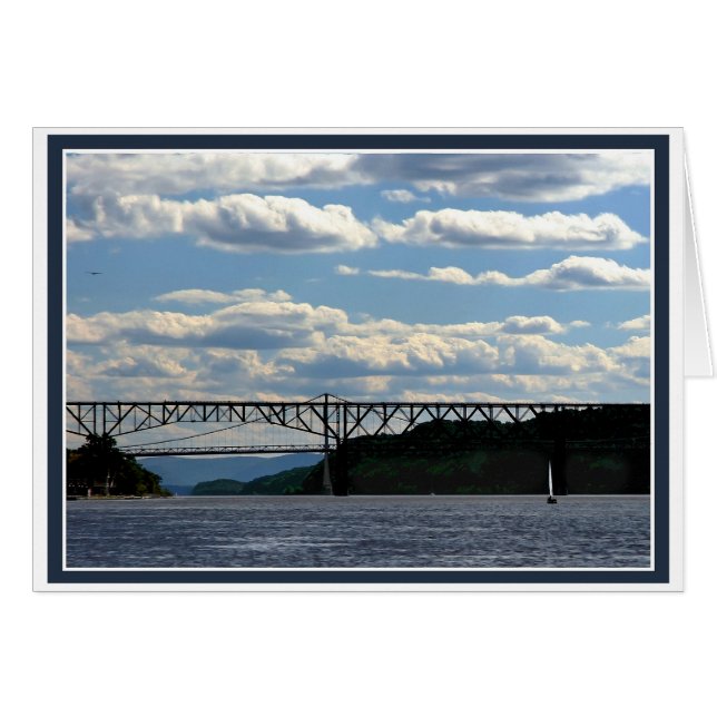 Boat och Bridges Hälsningskort (Framsidan Horizontal)
