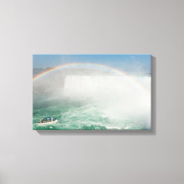 Boat och Horseshoe Falls från Niagara Falls Canvastryck