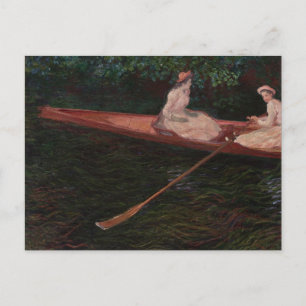 Boat on the Epte - Claude Monet - c1890 Vykort