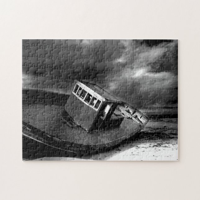 Boat på Vilt på en Beach. Pussel (Horisontell)