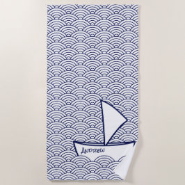 Boat på Vinkara Beach Towel