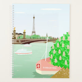 Boat Planner Monogram Paris Eiffel Torn Vår