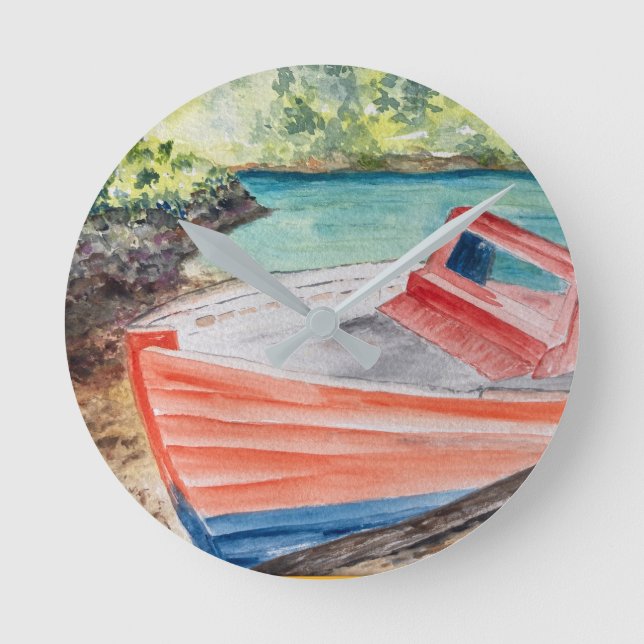 Boat Rund Klocka (Framsida)