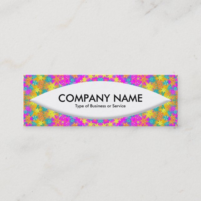 Boat Shape - Kaleidoscope 03 Mini Visitkort (Framsida)