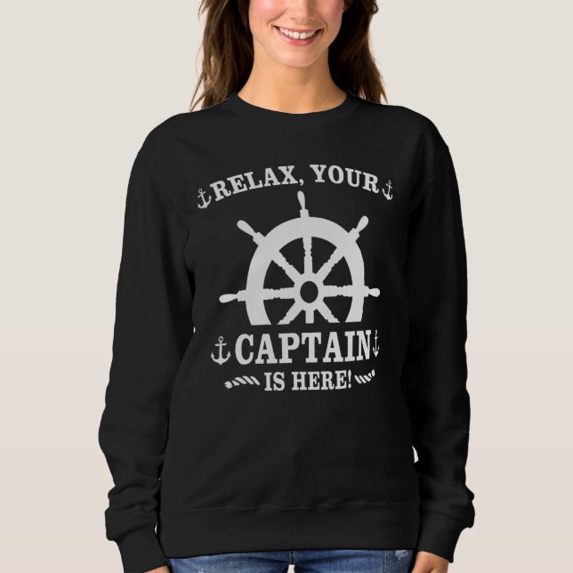 Boat  sports boat  sailing boat  motor boat  capta t shirt (Framsida)