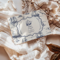 Boat Toile Nautical Baby Shower Diapper Raffle