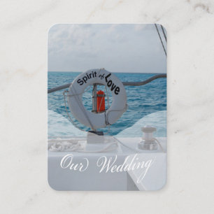 Boat Wedding Reception-hölje Tilläggskort