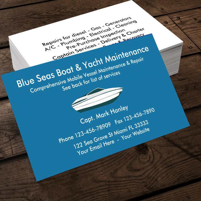 Boat & Yacht Services Visitkort (Skapare uppladdad)