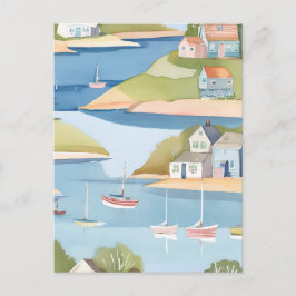 Boatbågskov | Modern vattenfärgsmålning Vykort