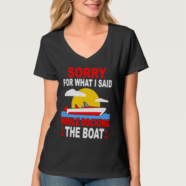 Boater Captain Sailing Ship Sailor Saying Boating T Shirt (Framsida)