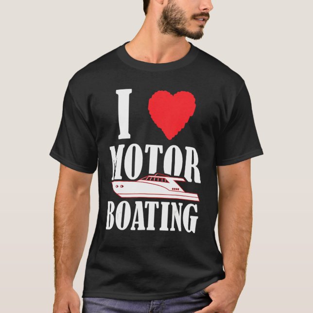 Boater I Kärlek, befälhavare på båtbåtar T Shirt (Framsida)