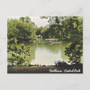 Boathouse Central Park-vykort Vykort