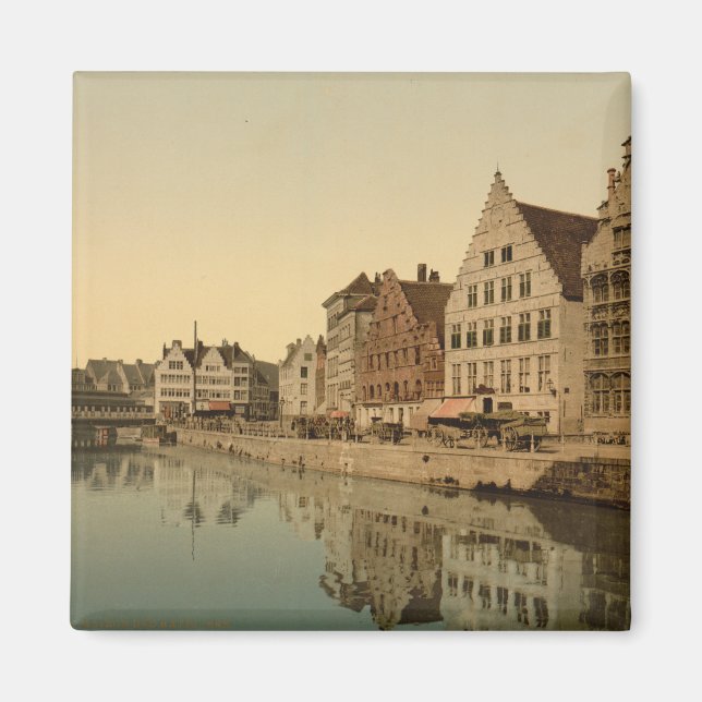 Boathouse i Gent, Belgien Magnet (Framsidan)