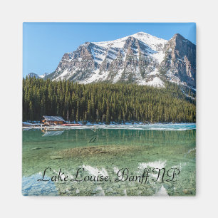 Boathouse intill Sjö Louise - Banff, Kanada Magnet