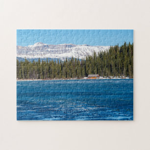 Boathouse intill Sjö Louise - Banff, Kanada Pussel