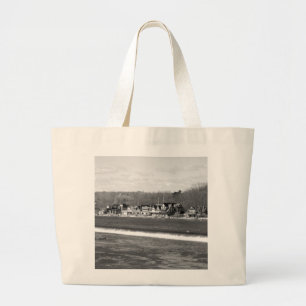 Boathouse Row Vinter b/w Jumbo Tygkasse