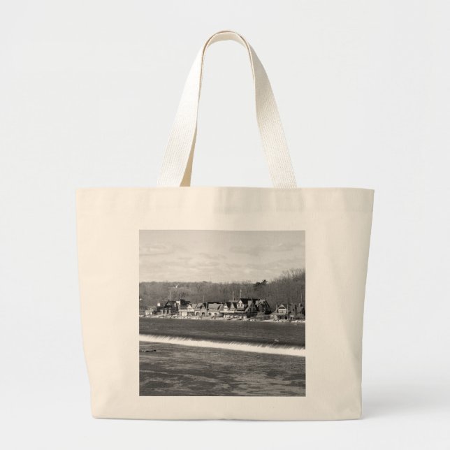 Boathouse Row Vinter b/w Jumbo Tygkasse (Framsidan)