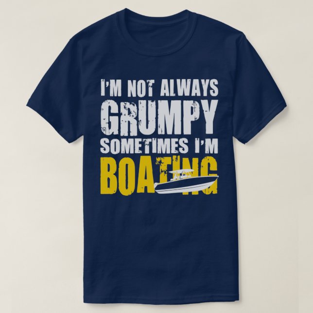 Boating Enthusiast Ljuny Gift Boat Owner T Shirt (Design framsida)