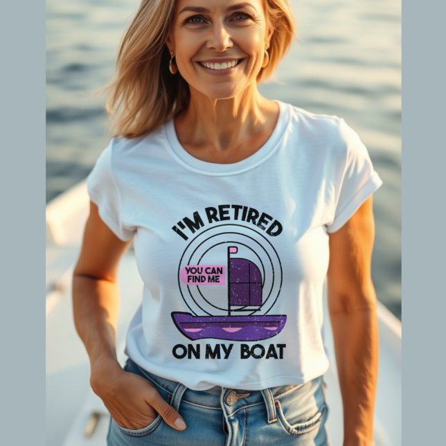 Boating Funny Pension T Shirt (Skapare uppladdad)