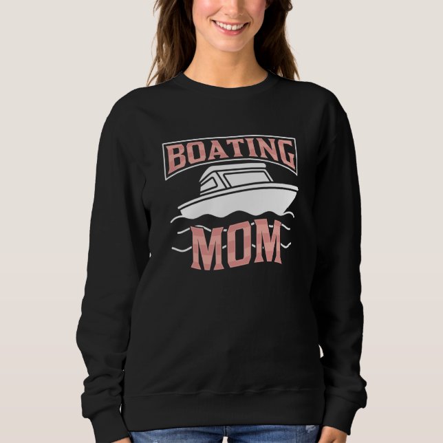 Boating Mom Captain Ship Boat Yacht Mother Mommy M T Shirt (Framsida)