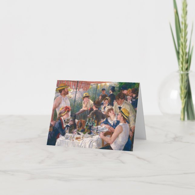 Boating Party, 1880 av Renoir Tack Kort (Framsida)