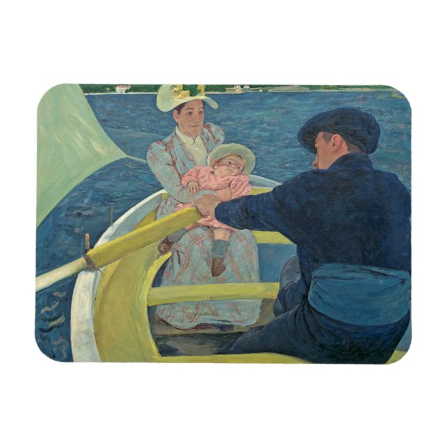 Boating Party, 1893-94 (olja på arbetsyta) Magnet (Horisontell)
