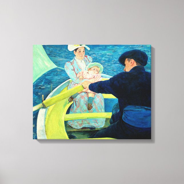 Boating Party av Mary Cassatt Canvastryck (Framsida)