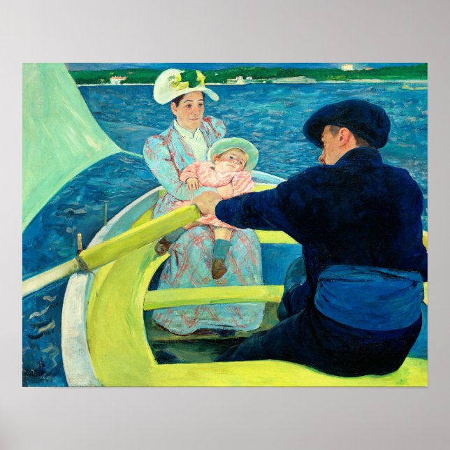Boating Party av Mary Cassatt Poster (Framsidan)